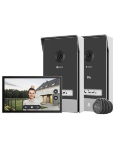 VIDEOCITOFONO SMART HP7 2-ENTRY KIT - 2K SCHERMO TOUCH 7" - CONTROLLO REMOTO - RILEVAMENTO MOVIMENTO - AUDIO BIDIREZIONALE - (^