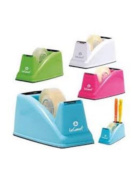 DISPENSER DA BANCO PER NASTRI ADESIVI 15X10/33 19X33 - COLORI ASSORTITI BRILLANTI - 1PZ (01300008)