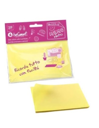 POST-IT STICK NOTES GIALLO 76X125 (1 BLOCCHETTO DA 100 FOGLI)