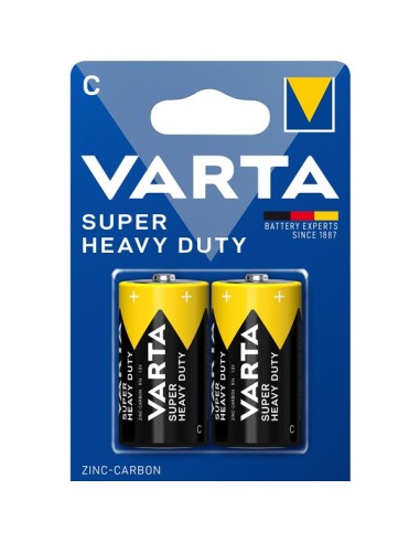 BATTERIE ZINCO SUPER HEAVY DUTY MEZZA TORCIA R14 C 1.5V 2PZ
