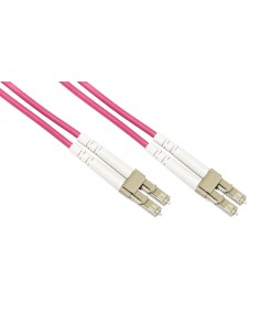 CAVO FIBRA OTTICA LC A LC MULTIMODE DUPLEX OM4 50/125 MT.1 (LKLCLC4501)