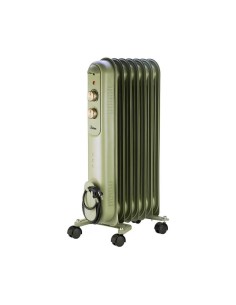 RADIATORE AD OLIO CURVY 7 RETRO' 7 ELEMENTI AR4R07VIN VERDE 1500W