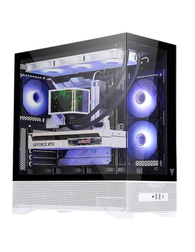 CASE GAMING TOWER SHOWBUI 37WB - NO ALIMENTATORE - ARGB FAN - NERO/BIANCO (ITGCASB37WB)