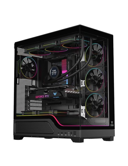 CASE GAMING TOWER SHOWBUI 82W - NO ALIMENTATORE - ARGB FAN - NERO (ITGCASBW82B)