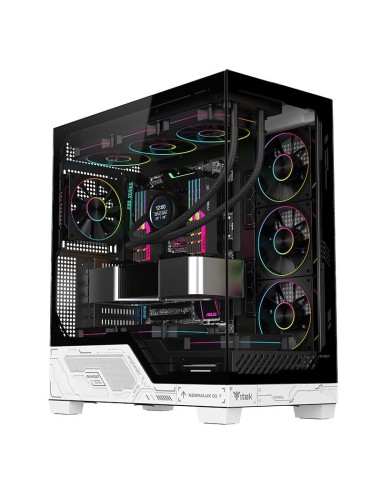 CASE GAMING TOWER NEBRALUX 01 - NO ALIMENTATORE - ARGB FAN - NERO/BIANCO (ITGCANL01)