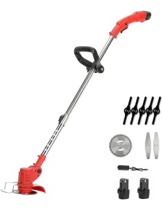 DECESPUGLIATORE ELETTRICO 2 BATTERIE 21V E CARICABATTERIE ADATTA PER TOSAERBA (LAWN MOWER)