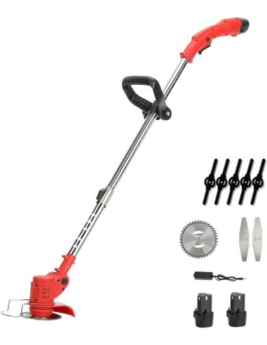 DECESPUGLIATORE ELETTRICO 2 BATTERIE 21V E CARICABATTERIE ADATTA PER TOSAERBA (LAWN MOWER)