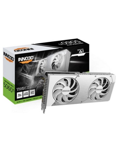 SCHEDA VIDEO GEFORCE RTX 5060 8 GB TWIN X2 OC WHITE GDDR7 (N50602-08D7X-195070W)