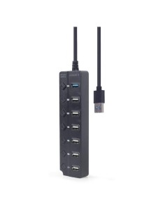 HUB 7 PORTE (1XUSB 3.1 + 6XUSB 2.0) UHB-U3P1U2P6P-01 NERO CON INTERRUTTORE