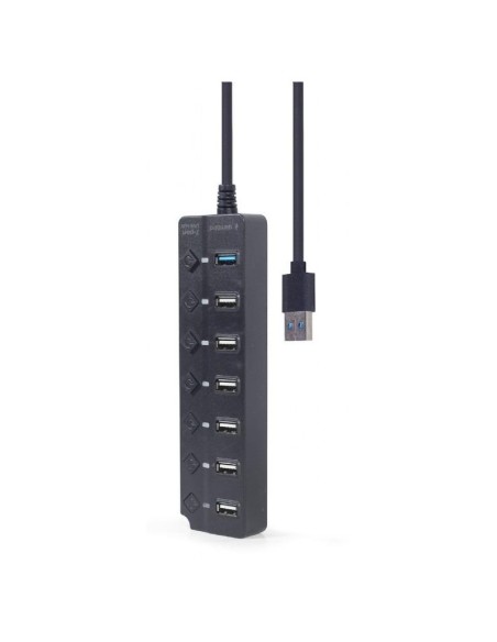 HUB 7 PORTE (1XUSB 3.1 + 6XUSB 2.0) UHB-U3P1U2P6P-01 NERO CON INTERRUTTORE