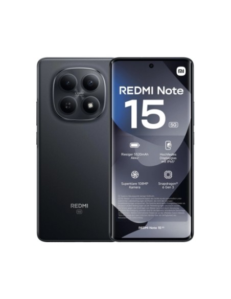 SMARTPHONE REDMI NOTE 15 - 8+256GB 5G BLACK NERO