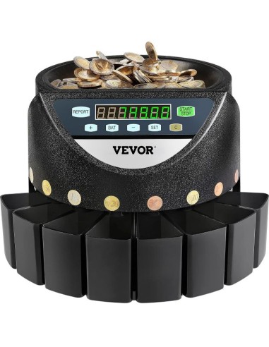CONTAMONETE ELETTRONICO AUTOMATICO COIN SORTER DISPLAY LED