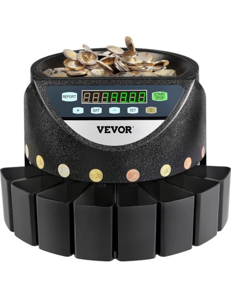 CONTAMONETE ELETTRONICO AUTOMATICO COIN SORTER DISPLAY LED