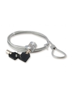 LUCCHETTO PER LAPTOP CON CHIAVE - 1,5 MT (CNBSLOCK15) SILVER