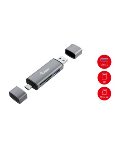 LETTORE DI SCHEDE MULTICARD CON HUB USB 3.2 GEN 1 ESTERNO OTG (245460)