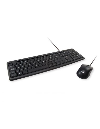 KIT TASTIERA + MOUSE CON FILO USB - NERA (245203)