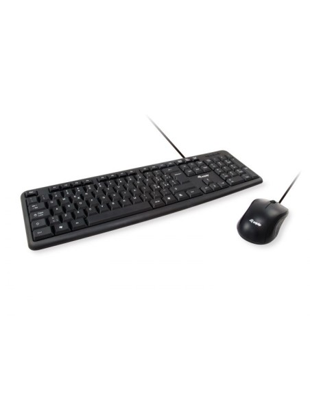 KIT TASTIERA + MOUSE CON FILO USB - NERA (245203)