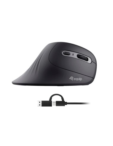 MOUSE ERGONOMICO CON CAVO (USB-C+A) - VERTICALE (245119)