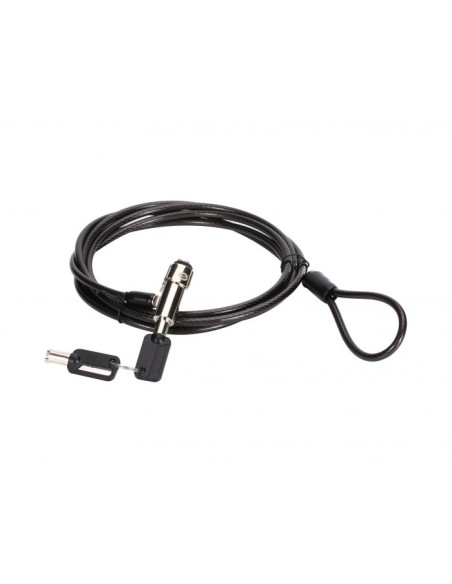 LUCCHETTO PER LAPTOP CON CHIAVE - 1,8 MT (CUSTODIO02BN) NERO
