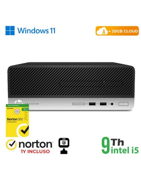 PC HP 400-600 G5 SFF INTEL CORE I5-9X00 8GB 256GB SSD WINDOWS 11 PRO + NORTON - RICONDIZIONATO (RN64522381)