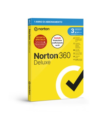 SOFTWARE ANTIVIRUS 360 DELUXE 2026 ATTACH - 3 DISPOSITIVI 25GB (21483646)