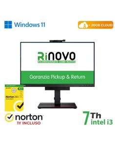 PC LENOVO TINY IN ONE M710Q INTEL CORE I3-7GEN. 8/256GB + NORTON ANTIVIRUS + 20 GB CLOUD (RN89422312)