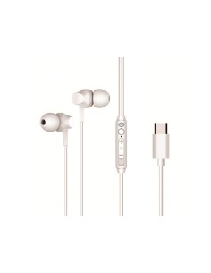 AURICOLARI BRENDAN03W IN-EAR CON CONNETTORE TIPO C - BIANCO