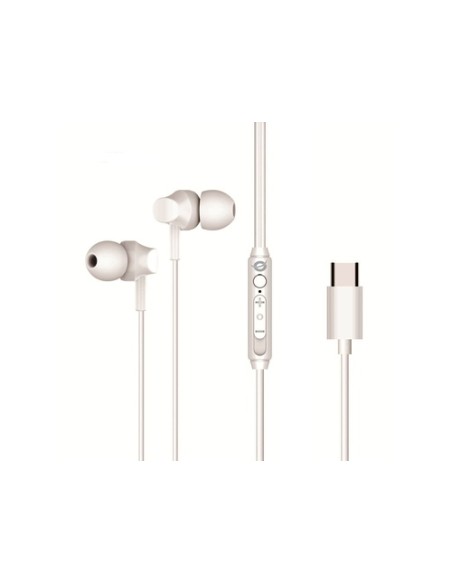 AURICOLARI BRENDAN03W IN-EAR CON CONNETTORE TIPO C - BIANCO