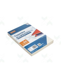 COPERTINE A4 QUADRANTI IN CARTONCINO PER RILEGATURE 230GR AVORIO (100FG) NIK010
