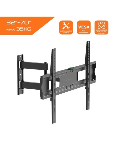 STAFFA SUPPORTO A PARETE DA 32" A 70" PER TV (TM-CT-WPLB8101LS)