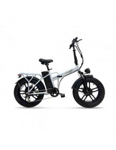 BICI ELETTRICA CON PEDALATA ASSISTITA E-BIKE ROBUSTO 20" - 250W - BIANCO
