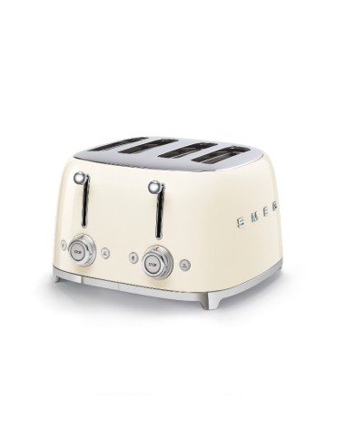 TOSTAPANE TSF03CREU - 4x SLOT - ESTETICA 50'S STYLE - PANNA