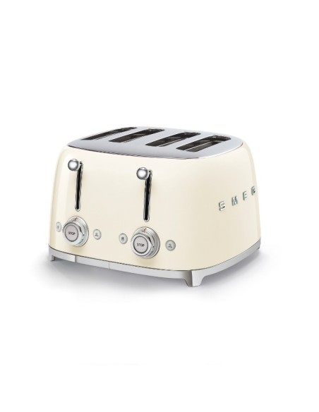TOSTAPANE TSF03CREU - 4x SLOT - ESTETICA 50'S STYLE - PANNA