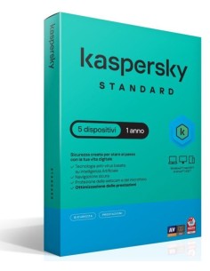 SOFTWARE SUPERSLIMBOX STANDARD ANTIVIRUS FIREWALL 1 ANNO 5 DISPOSITIVI (KL1041T5EFS-SSB)