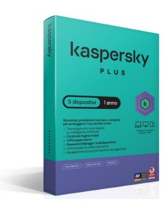 SOFTWARE SUPERSLIMBOX PLUS ANTIVIRUS FIREWALL FULL 1 LICENZA 1 ANNO 5 DISPOSITIVI (KL1042T5EFS-SSB)