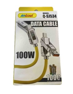 CAVO DATI LED USB-C A LIGHTNING 100W 1MT (Q-SJ534)