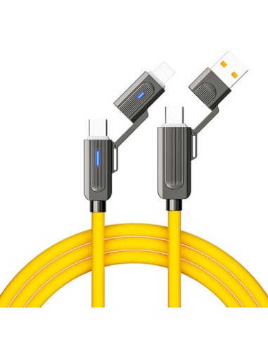 CAVO DI RICARICA RAPIDA 4-IN-1 100W Q-SJ58 USB-C/LIGHTNING