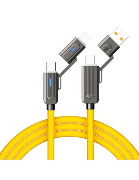 CAVO DI RICARICA RAPIDA 4-IN-1 100W Q-SJ58 USB-C/LIGHTNING