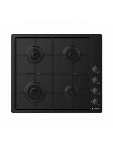 PIANO COTTURA A GAS CON COMANDI LATERALI 60CM - 4 FUOCHI - NERO (CHW6LBB)