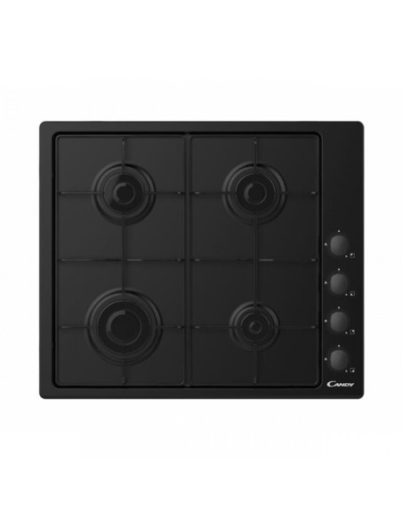 PIANO COTTURA A GAS CON COMANDI LATERALI 60CM - 4 FUOCHI - NERO (CHW6LBB)