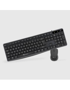 KIT TASTIERA + MOUSE NERA (TM-KM002) CON CAVO USB