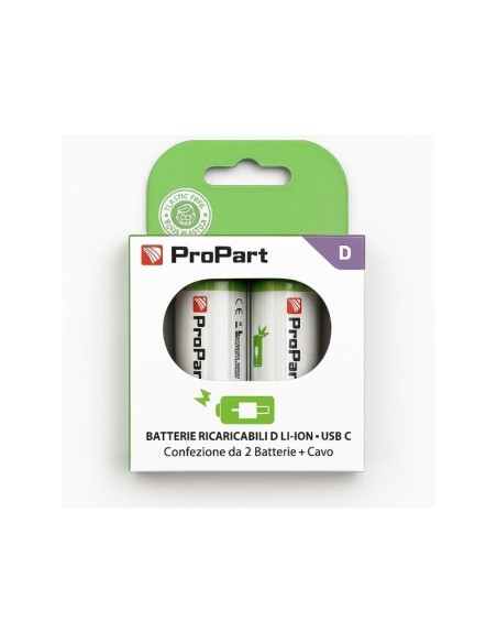 BATTERIE RICARICABILI D USB-C 4200MAH 1.5V - CONF. 2PZ - EK-RB-10 (1INR40/22)