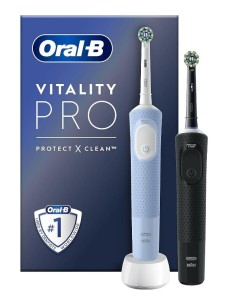 SPAZZOLINO ELETTRICO VITALITY PRO DUO NERO/BLU D103