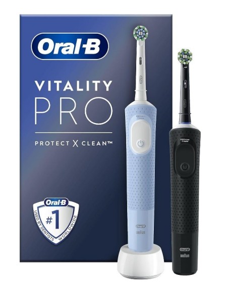 SPAZZOLINO ELETTRICO VITALITY PRO DUO NERO/BLU D103