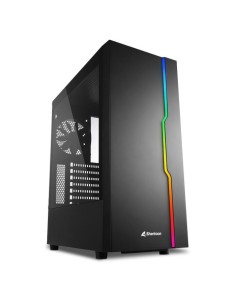 (RICONDIZIONATO) CASE GAMING RGB SLIDER BLACK ATX VETRO TEMPERATO - NERO - NO ALIMENTATORE