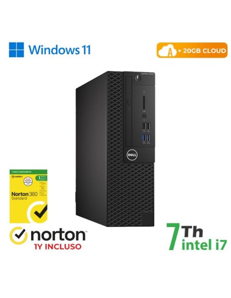 PC DELL OPTIPLEX 3050-7050 SFF INTEL CORE I7-7 GEN 8GB 256GB SSD WINDOWS 11 PRO - RICONDIZIONATO