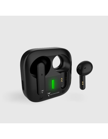 AURICOLARI BLUETOOTH CON BOX DI RICARICA NERI (TM-T51-BK)