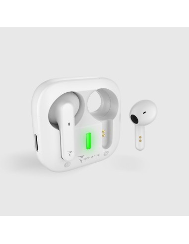 AURICOLARI BLUETOOTH CON BOX DI RICARICA BIANCHI (TM-T51-WH)