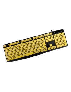 TASTIERA TM-K002-YEL TASTI GIALLI BIG FONT LAYOUT