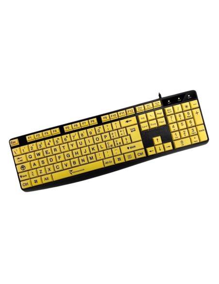 TASTIERA TM-K002-YEL TASTI GIALLI BIG FONT LAYOUT